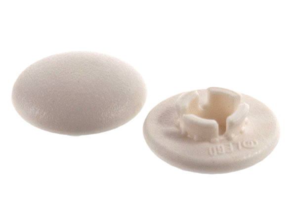 Clikits Icon, Round 2 x 2 Small Thin with Pin in White
