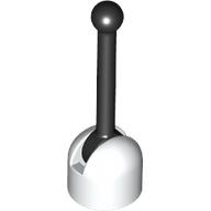 Lever Small Base with Black Lever in White