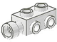 Brick Special 1 x 2 x 2/3 with Studs on Sides in White