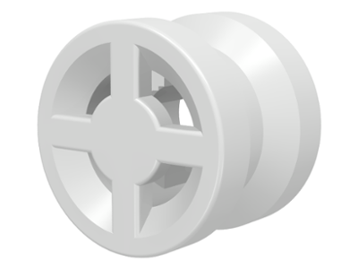 Wheel 8 x 6 in White