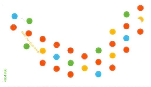 Eye Bandage with Multi-Colour Spots Print in White