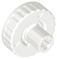 Clutch Outer Side with Axle Connector in White