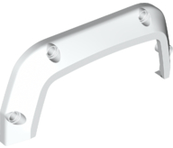 Technic Panel Car Mudguard 15 x 2 x 7 in White