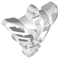 Large Figure Skeletal, Torso with 6 Holes (Matoran) in White