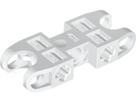 Technic Axle and Pin Connector 2 x 5 with Two Ball Joint Sockets in White