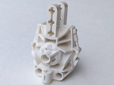 Large Figure Skeletal, Torso (Toa Metru) in White