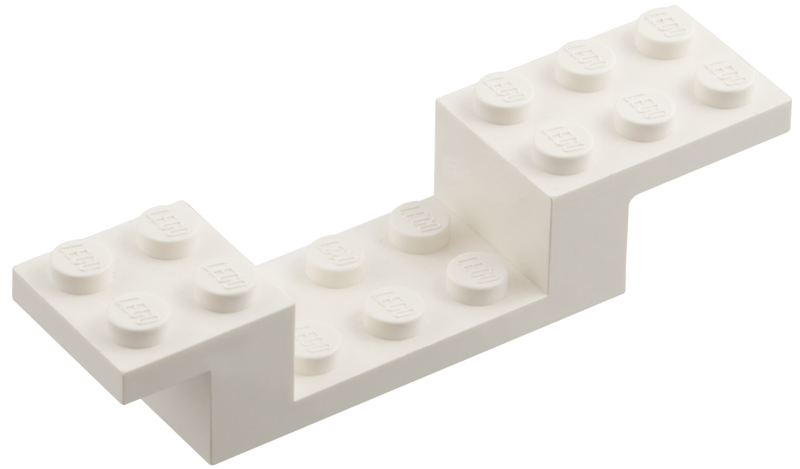 Bracket 8 x 2 x 1 1/3 in White