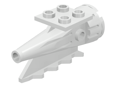 Tail 4 x 2 x 2, Rocket in White