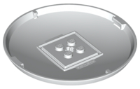 Pod, Bottom Cap 9 x 9 x 1 X-Pod in White