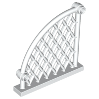 Sports Net 6 x 1 x 5 Lattice Curved in White