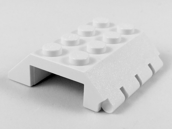 Slope 45° 4 x 4 Double with Hinge in White