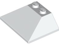 Brick Sloped 45° 3 x 4 Double / 33° in White