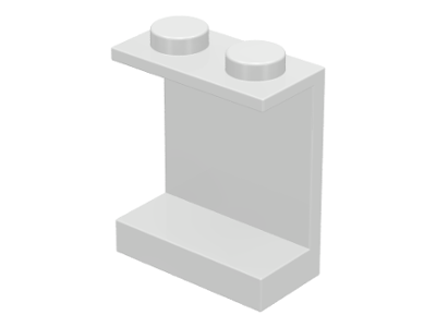 Panel 1 x 2 x 2 [Solid Studs] in White
