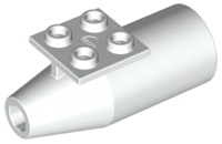 Engine Smooth Large [2 x 2 Thin Top Plate] in White