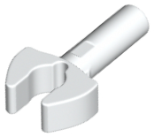 Bar 1L with Clip [Cut Edges and One Side Hole] [Gap in Clip] in White