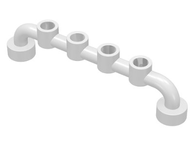 Bar 1 x 6 [Open Studs] in White