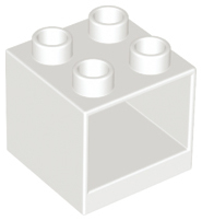 Duplo Cabinet 2 x 2 x 1.5 in White