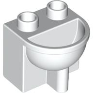 Duplo Bathroom Sink in White