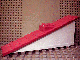 Duplo Roof-piece Slope 22.5° 1 x 11 x 4 Shingled with Chimney in White