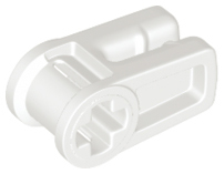 Wire Clip with Axle Hole in White