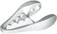 Animal Body Part, Dinosaur, Dilophosaurus / Gallimimus Lower Jaw with Teeth [Plain] in White