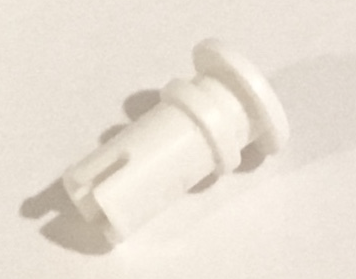Technic Pin with Foil Connector in White