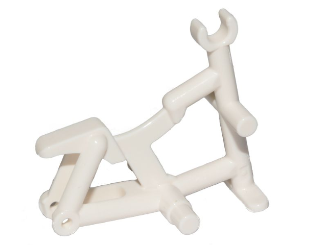 Bicycle Frame, Clip for Handle Bars in White