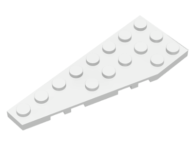 Wedge Plate 8 x 3, 22° Left in White