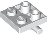 Plate Special 2 x 2 with Horizontal T-Bar Underneath in White