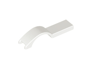 Wheel Arch, Mudguard 1 x 4 1/2 in White