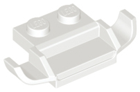 Grille / Spoiler with 1 x 2 Plate, 2 x 2 Anti-studs (Racers Car) in White