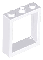 Window Frame 1 x 3 x 3 in White