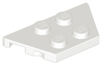 Wedge Plate 2 x 4 in White