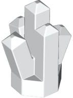 Rock 1 x 1 Crystal 5 Point in White