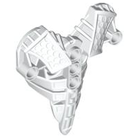 Large Figure Torso Cover, Armour, Toa Inika (Type 2) [Plain] in White