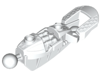 Large Figure Skeletal, Limb, with 2 Ball Joints (Toa Inika) in White