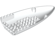 Aircraft Fuselage Curved Forward 8 x 16 Bottom in White
