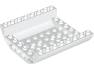 Brick Curved Inverted 8 x 8 x 2 Double in White