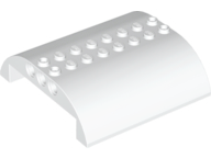 Brick Curved 8 x 8 x 2 Double in White