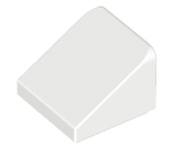 Brick Sloped 30° 1 x 1 x 2/3 (Cheese Slope) in White