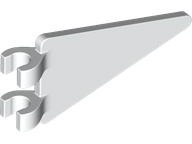 Flag 2 x 4 Triangle in White