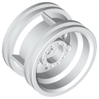 Wheel 30.4 x 20 without Pinholes, with Reinforced Rim in White