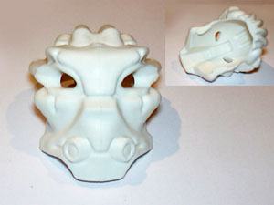 Large Figure Mask Iden in White