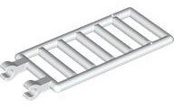 Bar 7 x 3 with Double Clips (Ladder) [Round Clips] in White