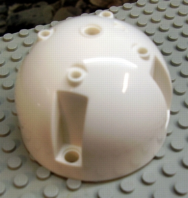 Technic Panel Dome 7 x 7 x 5 with Pin Holes in White