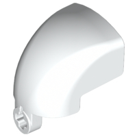 Large Figure Mask / Visor with Axle Hole in White