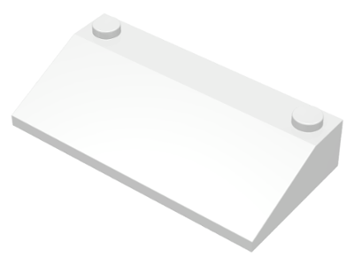 Brick Sloped 33° 3 x 6 No Inner Walls in White