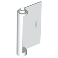 Door 1 x 3 x 4 Right - Open Between Top and Bottom Hinge in White