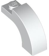 Brick Arch 1 x 3 x 1 2/3 Curved Top in White