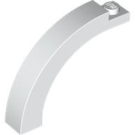 Brick Arch 1 x 5 x 3 1/3 Curved Top in White